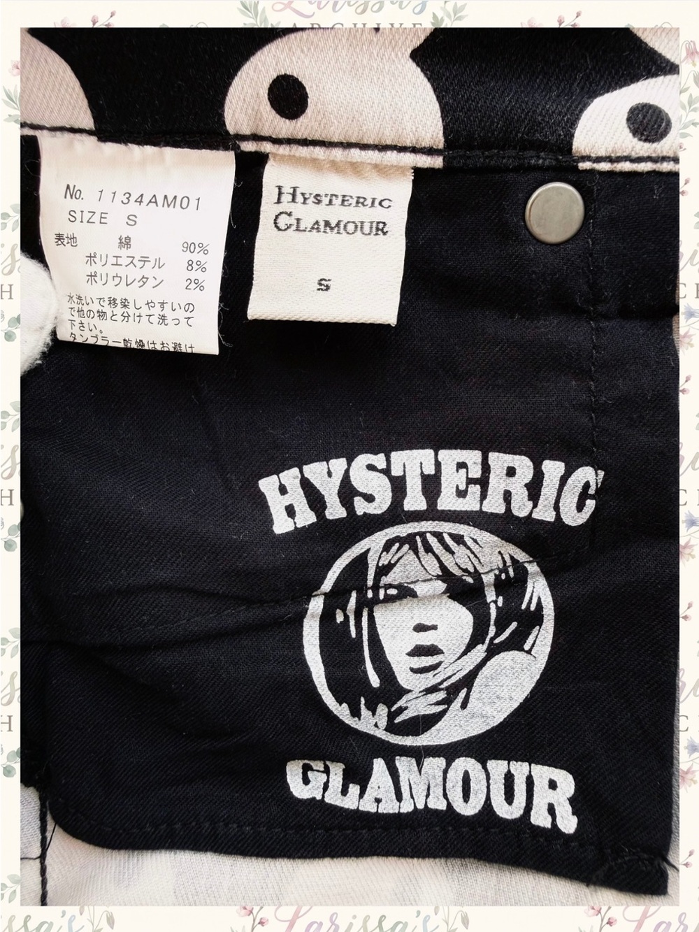 Hysteric Glamour x Playboy | Vintage 2012 Monogram Denim Shorts | JP S (XXS) - Picture 4 of 16